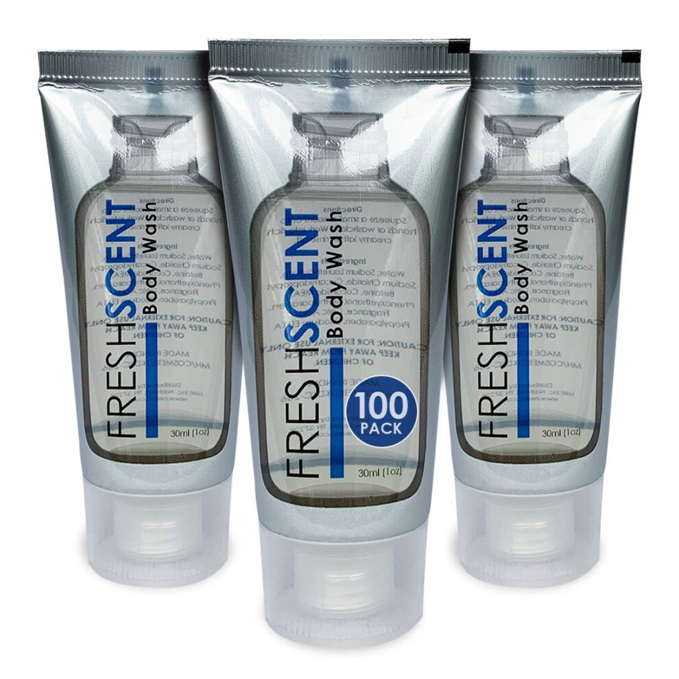 Freshscent Body Wash 1Oz (100 Pack) Hotel Travel Size Bulk Amenities And Toiletries For Hospitality