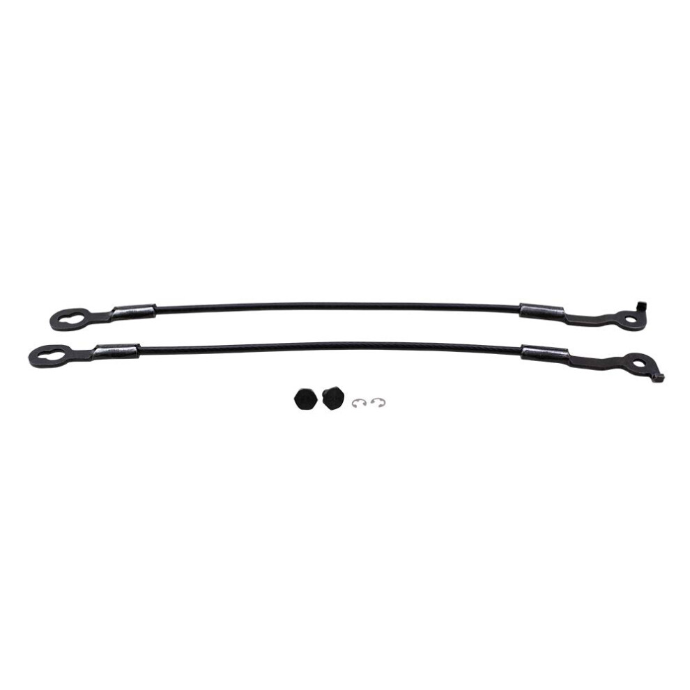 Brock Replacement Driver And Passenger Tailgate Support Cable Set With Pin And Clip Compatible With 1994-2004 S10 Sonoma Pickup Truck 796348474053