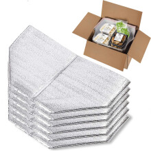 Sacs d'isolation reutilisables SMILCO Doublees de bote thermique 13 x 8,5 x 12 revetements de bote metallise 6 PCS pour bote a lunch Boads Sac