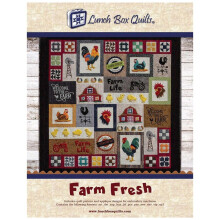 Lunchbox Quilts Farm Fresh Applikation Maschinenstickerei CD Muster