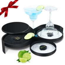 Artilife margarita sel rimmer ensemble margarita salita rimmer barman tool cocktail margarita verre rimmer 3 niveaux sucre sel rim chaux