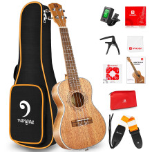 Tenor ukulele 26 tommer mahogni professionel akustisk ukelele fire streng træ Hawaiian Uke Beginner Kit Ukuleles Bundle til voksenstarterkit af V