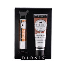 Dionis - Set crema mani e balsamo labbra profumato per la cura della pelle al latte di capra (1 oz e 0,28 oz) - Prodotto negli Stati Uniti - Crue