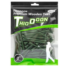 THIODOON Golf-Tees, 2 3/4 Zoll, weniger Reibung, Holz-Tees, Training fr Golfspieler, professionelle Golf-Tees aus Naturholz, 100 Stck, Golf-Tees (g