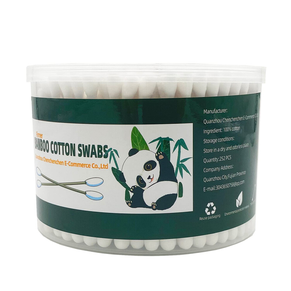 Quanzhou Chenchenche Thick Cotton Swabs Xl Size Natural Bamboo Cotton Buds Organic Biodegradable Large Double Tips Swabs Extra Absorbent Cotton Swabs For Cleaning