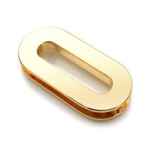 CRAFTMEMORE Inskruvningsbar Oval gla Metall Skruva ihop Genomfringar Handvska Handtagskontakter Avlng handvska Ring 4 set (1 tum guld)