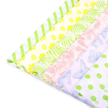 Whaline 120pcs Spring Tisshe Paper Farverig blomsterfugl m?nstret gaveindpakning Papirark p?skekunstpapirh?ndv?rk til DIY Art Craft Birthday Wedd