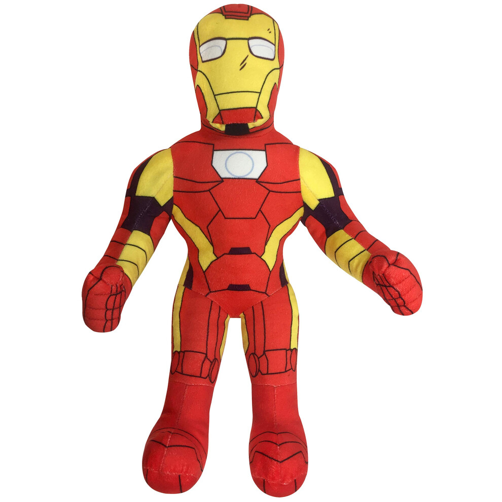 Marvel Super Hero Adventures Maluch Iron Man Pluszowa Wypchana Poduszka Buddy - Super Miekka Poliestrowa Mikrofibra 20 Cali (Oficjalny Produkt Ma-image
