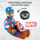 Jay Franco Marvel Super Hero Adventures Capit   o America America Plush Pillow Pillow Buddy - Super Soft Polyester Microfiber 20 polegadas (Produto 4