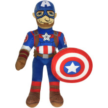 Jay Franco Marvel Super Hero Adventures Capit   o America America Plush Pillow Pillow Buddy - Super Soft Polyester Microfiber 20 polegadas (Produto