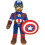 Jay Franco Marvel Super Hero Adventures Capit   o America America Plush Pillow Pillow Buddy - Super Soft Polyester Microfiber 20 polegadas (Produto 1