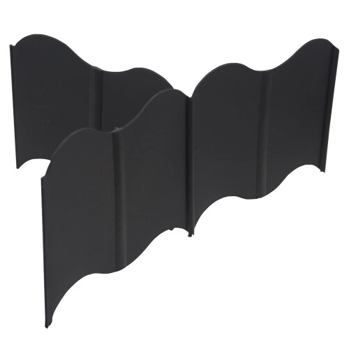 Orgrimmar 40PCS Διασυνδεόμενη Συσκευή Περίφραξης Κήπου, Μαύρη