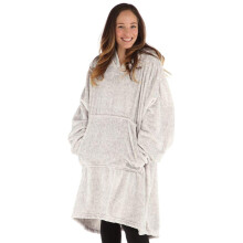 THE COMFY Dream | Oversized Light Microfiber Wearable Blanket  Seen on Shark Tank  One Size Fits All  (Heather Gray)