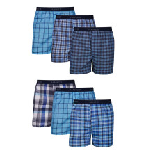 Hanes Ανδρικά Boxer Χωρίς Ετικέτα με Γυμνή Ζώνη, Ποικιλία Χρωμάτων, Μεσαίο