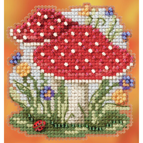 Mill Hill Counted Cross Stitch RED Cap Multi 1