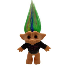 PVC Vintage Trolls Docka Lyckodocka Actionfigurer Färgglad för Samlingar, Skolprojekt, Konst och Hantverk