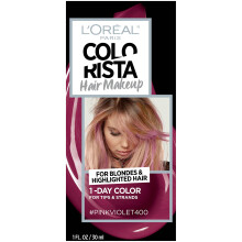 L'Oreal Paris Hair Makeup Tymczasowa 1-dniowa koloryzacja wlosσw dla blondynek Rσzowy Fioletowy 400 1 uncja plynu