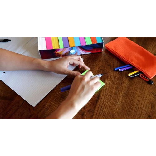 Κάρτες Σημειώσεων Pocket Flash από Debra Dale Designs - 1.000 Τεμάχια σε 10 Ζωντανά Χρώματα 1