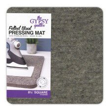 Tapete de prensado de lana afieltrada Gypsy Quilter, 8,5"" x 8,5"" x 0,5"", fabricado en EE. UU.