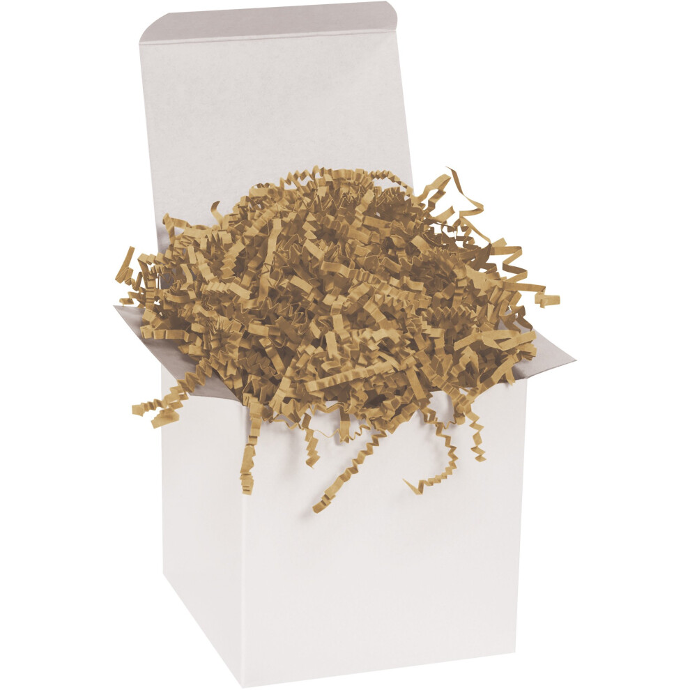Top Pack Supply 10 lb. Kraft Crinkle Paper Packing  Shipping  and Moving Box Filler Shredded Paper for Box Package  Basket Stuffing  Bag  Gift Wrappin
