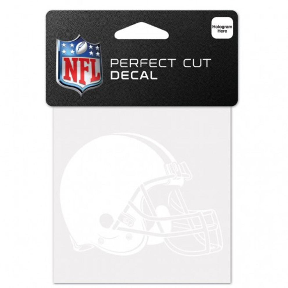 Cleveland Browns Decal 4X4 Perfect Cut White 032085199010