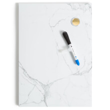U Brands Magnetic Marble Print Dry Erase Board 11 """" X15.5 """" Rammel?s inkluderer magnet og mark?r