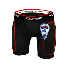 Youper Boys Youth Padded Sliding Short s m   kk   m ochrann   m atletick   m n   vlekom na baseball, futbal a lakros (cierne, extra mal   )