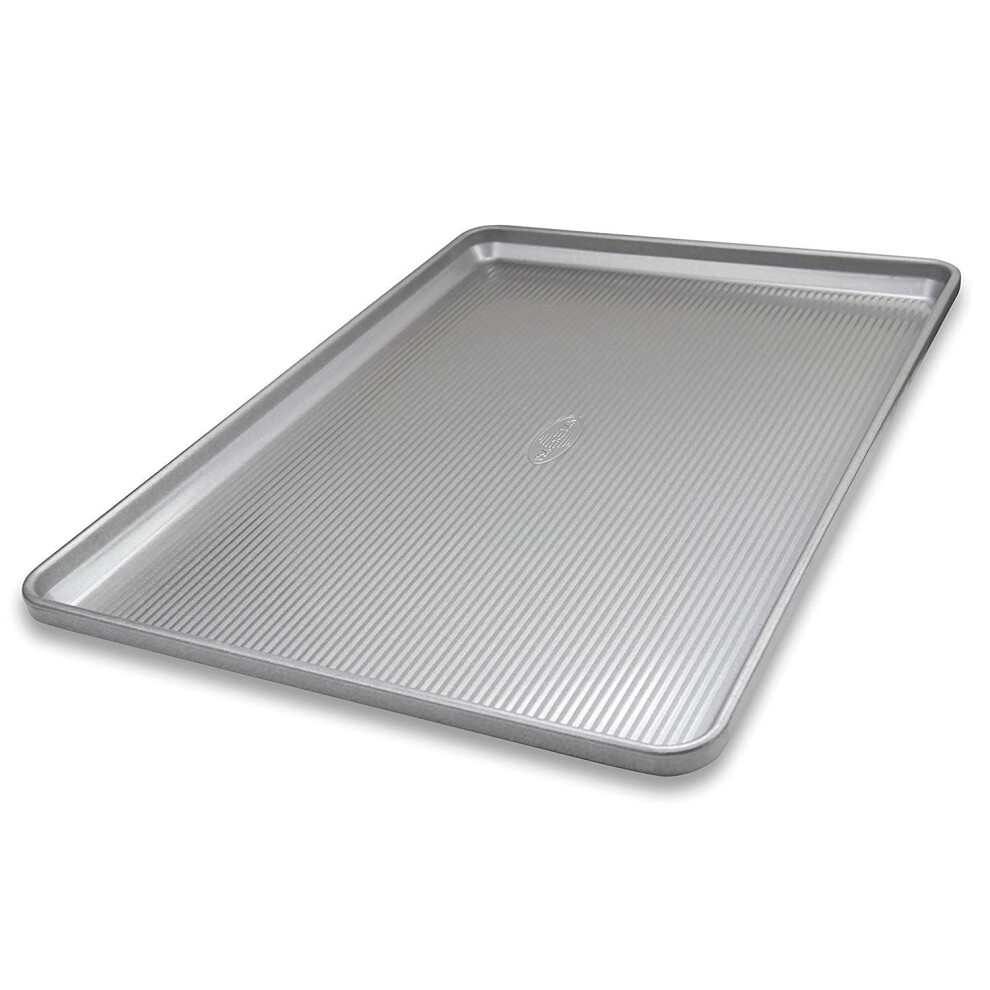 USA Pan Bakeware Heavy Duty Extra Large Sheet Pan Warp Resistant Nonstick Baking Pan Aluminized Steel