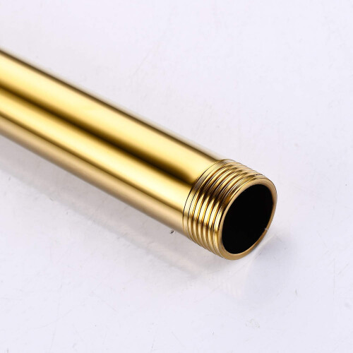 gotonovo G3/4 Tubo Extensor de Chuveiro 12 Polegadas Bar Polido Dourado 2