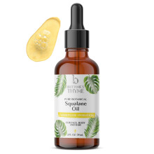 Brittanie's Thyme Squalane Skin Moisturizing Oil 2oz | 100% Plant Derived Squalane for Face  Skin & Hair | Luxurious Formula  Lightweight Formula for