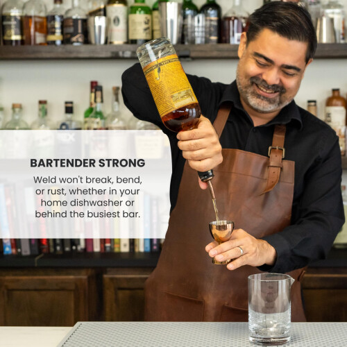 A Bar Above Premium Bell Jigger με 10 Μετρήσεις - Επαγγελματικό & Βαρέως τύπου 304 Σαμπανί 2