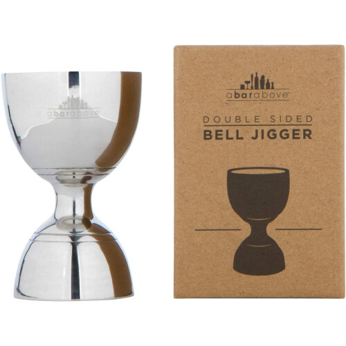 A Bar Above Premium Bell Jigger με 10 Μετρήσεις - Επαγγελματικό & Βαρέως τύπου 304 Σαμπανί