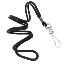 COTODO ID Black Lanyards Safety Badge Lanyard 36"""" med Swivel Hook 100 Pack