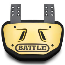 Piastra dorsale cromata Battle Sports - Protezione lombare posteriore con guscio esterno rigido e schiuma sagomata per protezione ad alto impatto