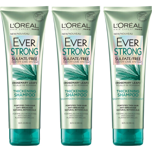L’Oréal Paris L'Oreal Paris Everstrong Σαμπουάν Πάχυνσης Χωρίς Θειικά 3 Τεμάχια