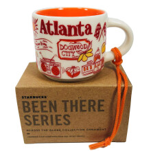 Starbucks Atlanta Been There Collection Ceramic Coffee Demitasse Ornament 2 oz