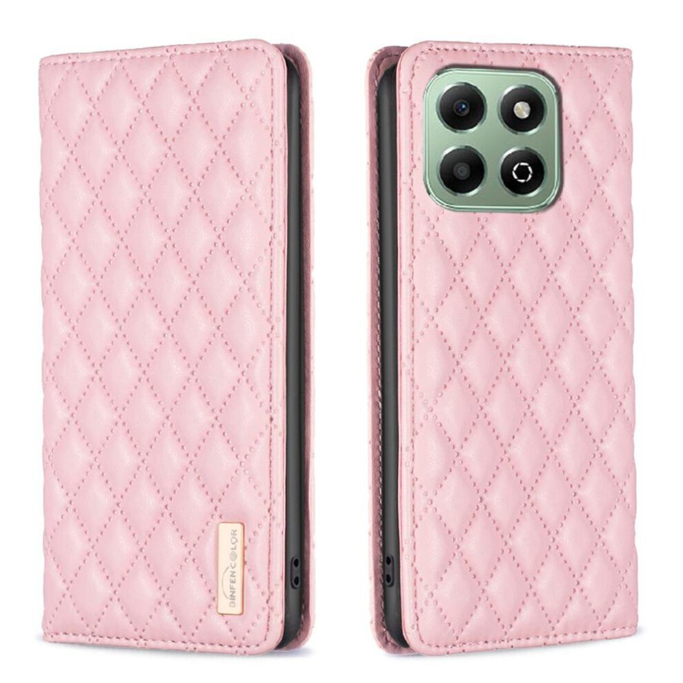 (Pink) Flip Case For Honor X8b Full Protection Card Slots Holder Magnetic Closure Shockproof Wallet Pink 764490329767