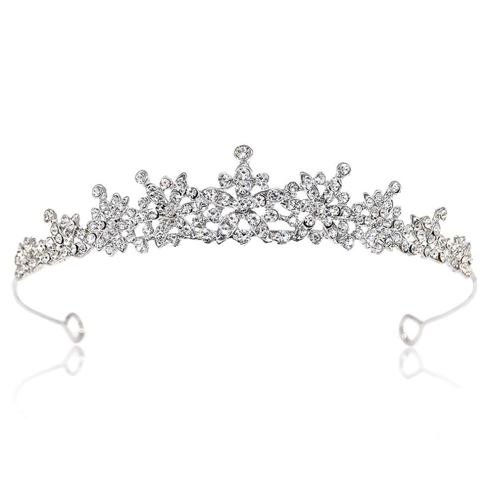 Diad   me en cristal strass et petit diad   me pour femme, couronne de mari   e, mariage, anniversaire, concours de beaut   , bal de promo
