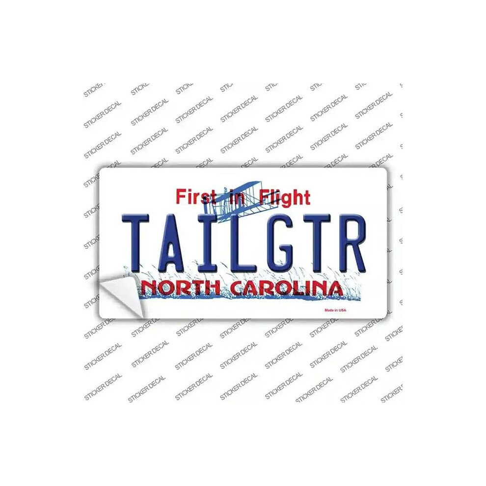 Smart Blonde Lp-3685S-L Tailgtr North Carolina Novelty Sticker Decal - Large 792636319822