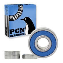 PGN (4-pack) 6201-2RS lager - gesmeerd chroomstalen afgedicht kogellager - 12x32x10mm lagers met rubberen afdichting en hoge toerentalondersteuning
