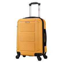 InUSA PILOT Gepck mit ergonomischen Griffen | Gerumiger Reisekoffer mit vier Spinnerrdern und Stollen | 20-Zoll-Hartschalen-Handgepck-Spinnergep