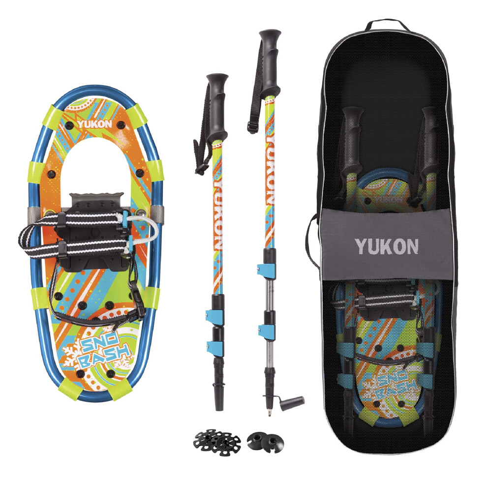 Yukon Charlie's Yukon SNO-Bash Kids Snowshoe and Trekking Pole Kit - for Boys and Girls up to 100lbs-image-OPC-PFMQW9N-NEW