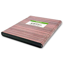 Karlash Professional dobbeltsidet Emery Board 7"""" sort neglefil 50 stk (100/180 gitter)