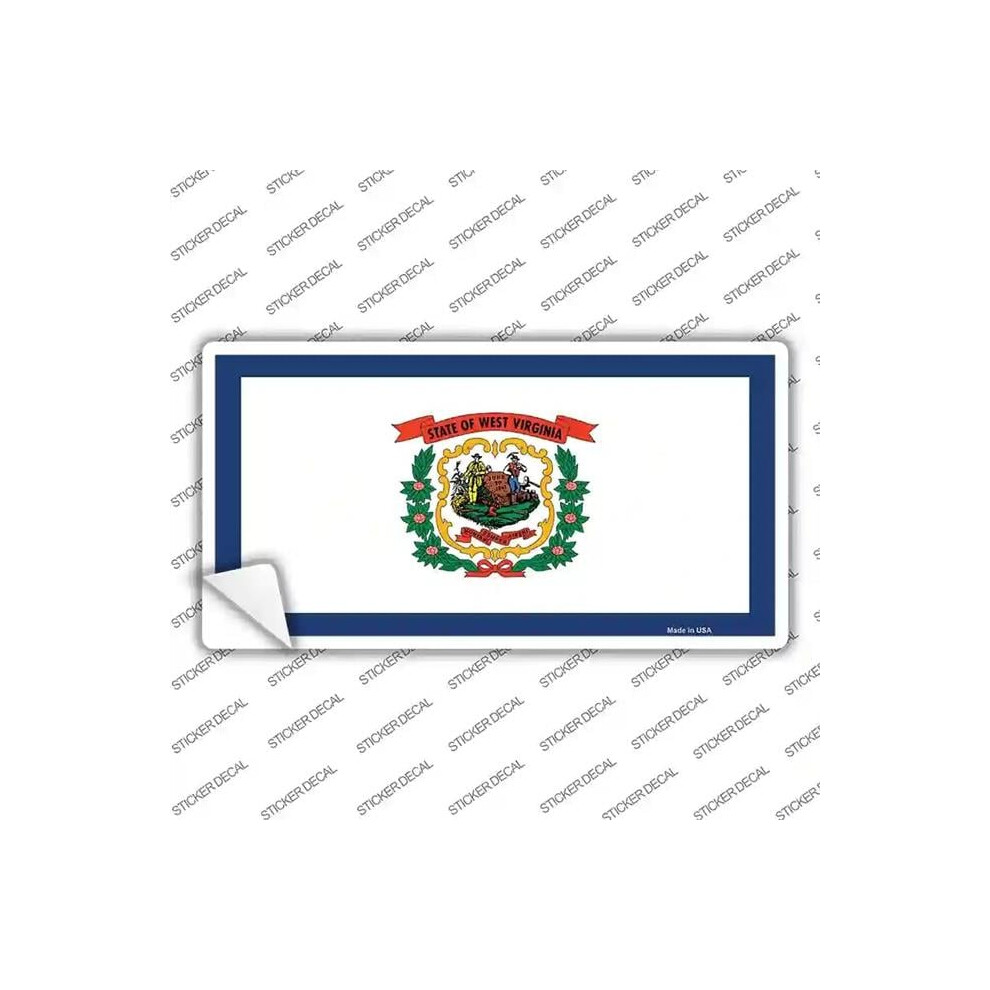 Smart Blonde Lp-3607S-S West Virginia State Flag Novelty Sticker Decal - Small 792636320675