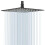 GGStudy Cabeça de Chuveiro Quadrada de Inox 16 Polegadas Preto Fosco Alta Pressão 1
