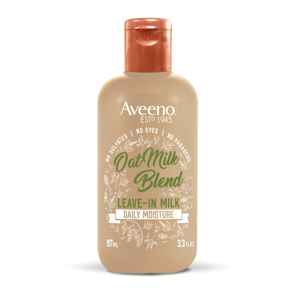 Aveeno Farm-Fresh Oat Milk Leave-In Hair Conditioner Treatment  Lightweight Moisturizer for Dry Damaged Hair  Safe for Color-Treated Hair  Sulfate  Pa