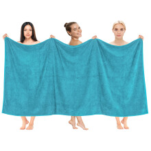 Toalha de Banho Oversized Cotton Paradise, 100% Algodão 40x80, Turquesa