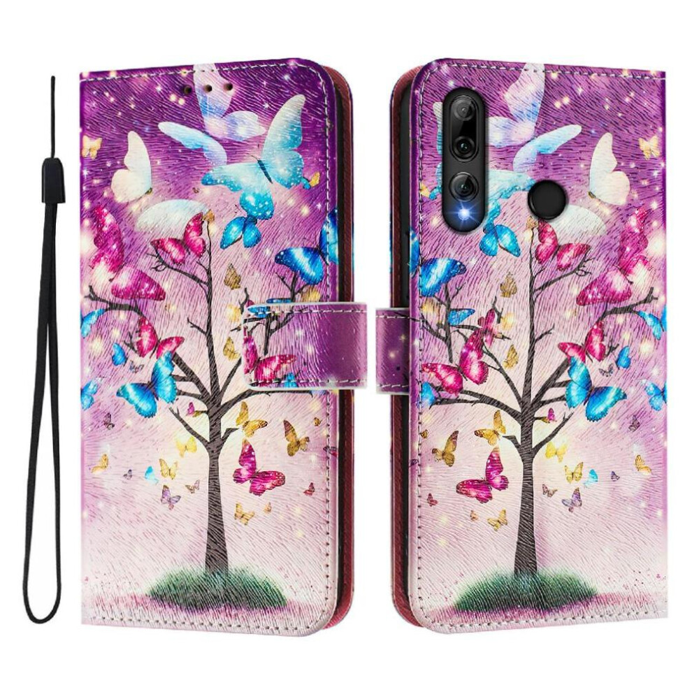 (C2) Compatible With Honor 20 Lite Case Pattern Flip Cover Wallet With Credit Slot Pu Leather 764490331319