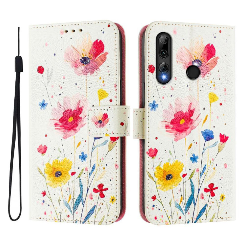 (C5 ) Compatible With Honor 20 Lite Case Pattern Flip Cover Wallet With Credit Slot Pu Leather 764490331340