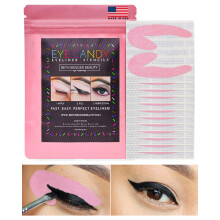 Eyeliner stencils | Cat Eyeliner Stencil & Winged Eyeliner Tool | Tillverkad i USA & skapad av Celebrity Makeup Artist | teranvndbar och flexib